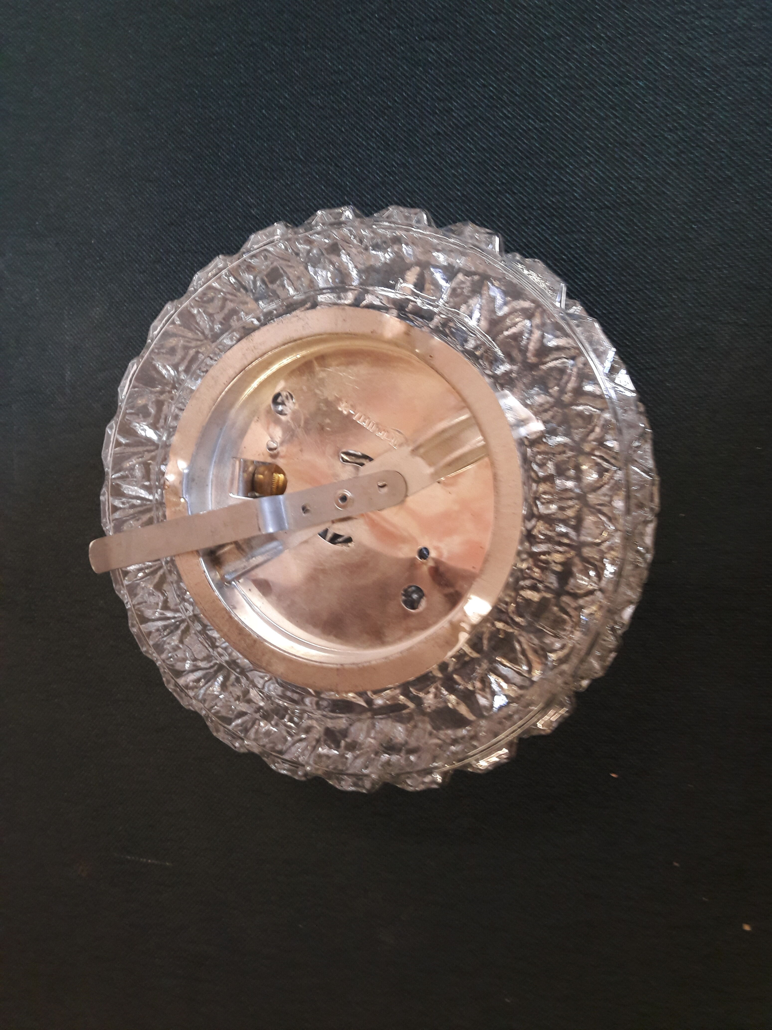 Round glass ceiling lamp