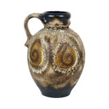 Vintage West Germany Fat Lava Drip Glaze Pottery Dumler Breiden Vase 36-40