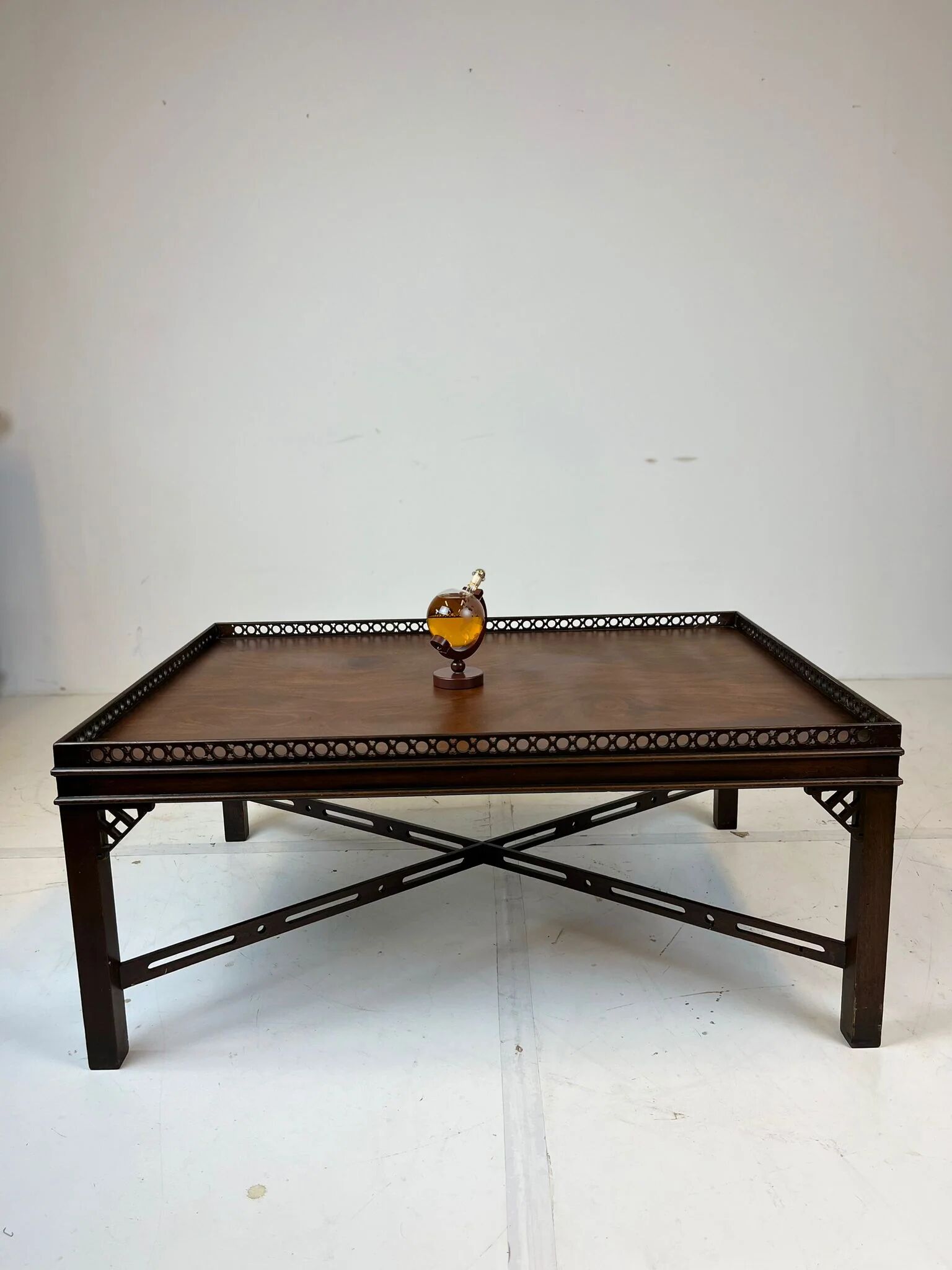 Mahogany Chinese cocktail table