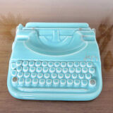 Ashtray japy machinę to write ceramic 50s 60s