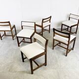 Wenge wooden dining chairs by Spectrum, 1970s