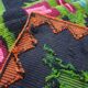 Floral handwoven green and fuchsia rug, made in wool, bohemian design 170x232cm