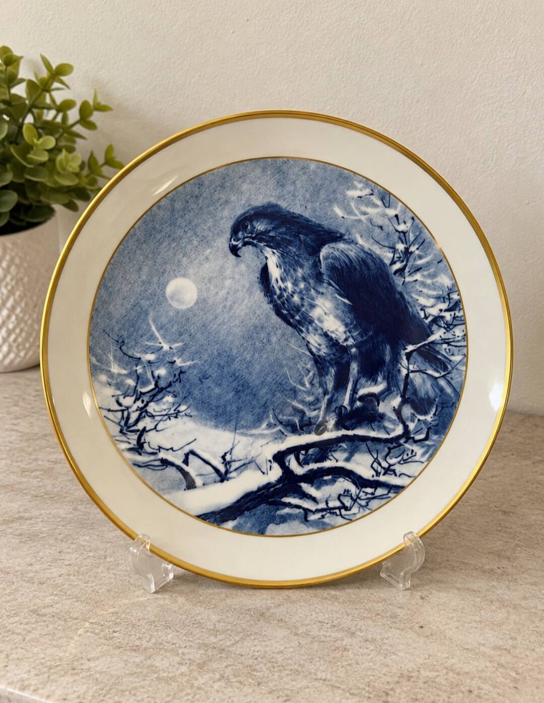 Meissen wall plate 1985 “The Buzzard” – limited edition – 26 cm – box