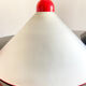 Ceiling lamps in opal glass Italian 1970s