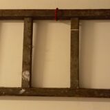 Flat roof ladder made of old wood