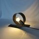 Lampe looping en acier, Massive, Belgique, 1990.
