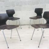 Set of 4 vintage chairs and Flottoto design