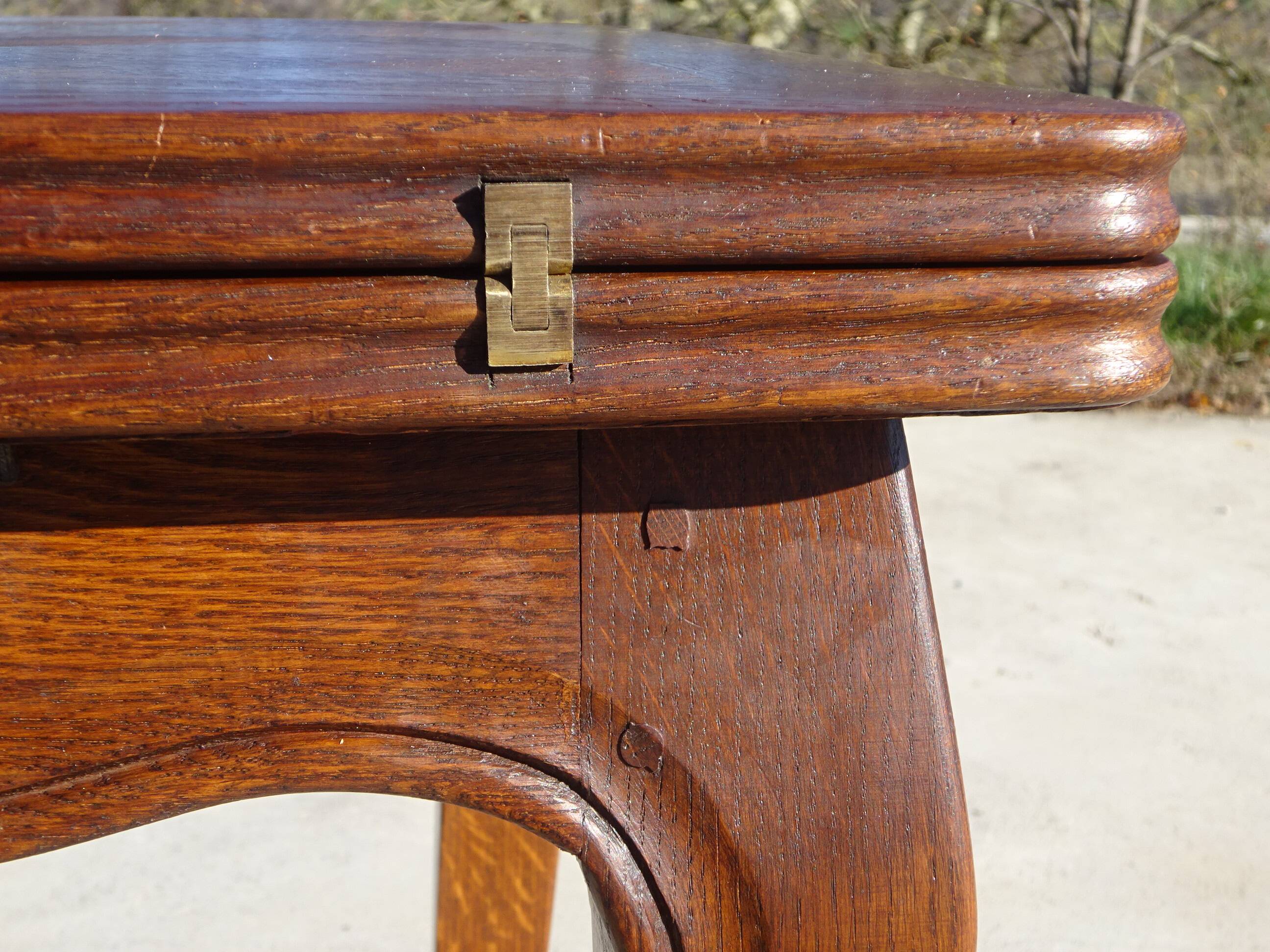 Table portefeuille en chêne