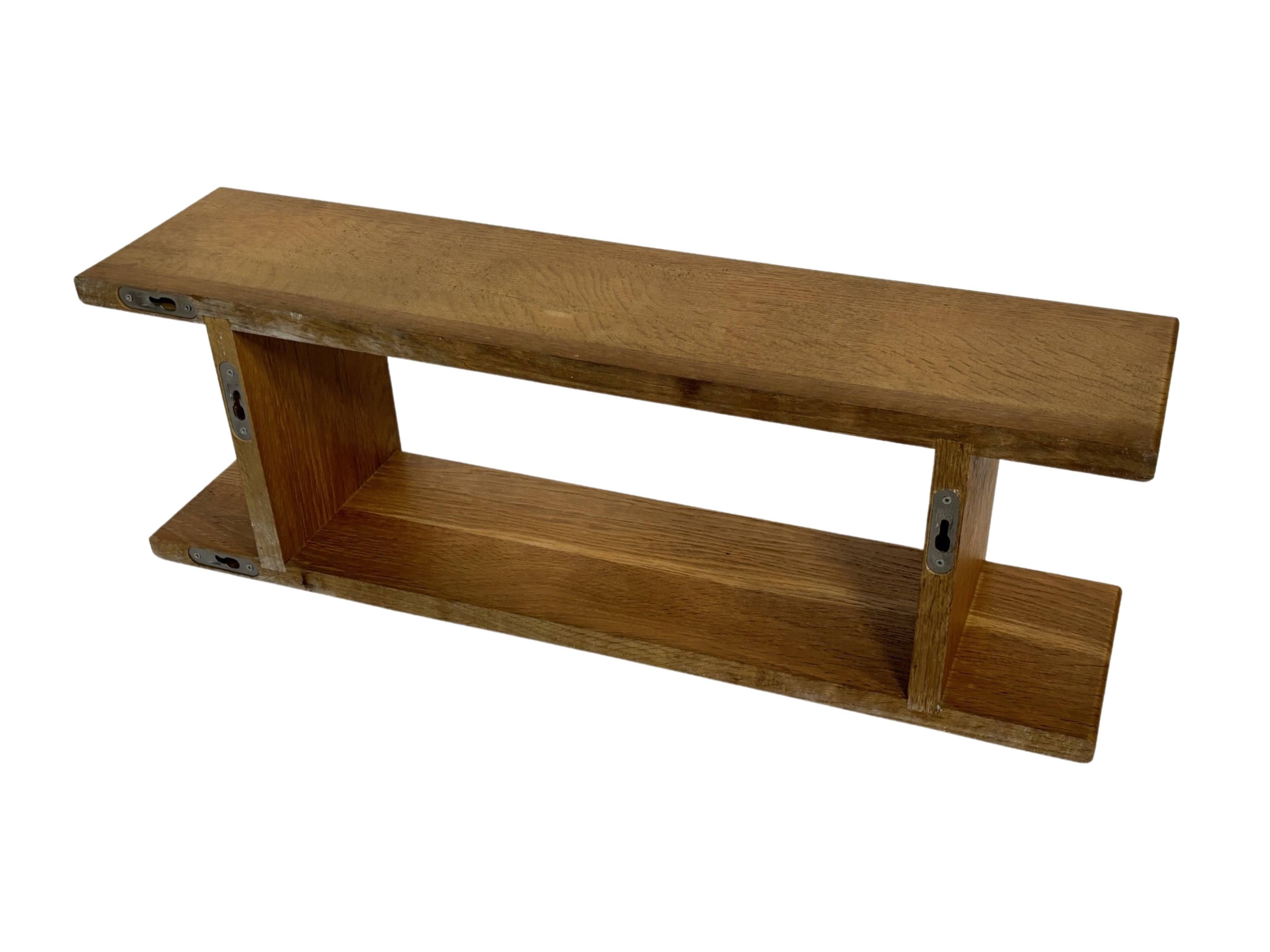 Vintage oak wall / book shelf 1970s wood minimalist design