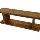 Vintage oak wall / book shelf 1970s wood minimalist design