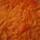 Tapis moumoute orange vintage des années 70