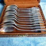 Small spoons Christofle model Marie Antoinette silver metal