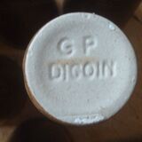 Set of 6 glasses in sandstone GP Digoin