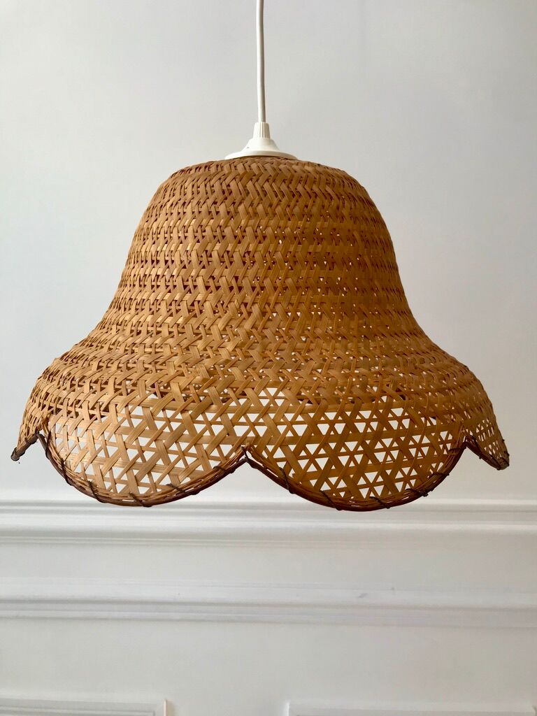 Rattan suspension flower petals 60s-70s