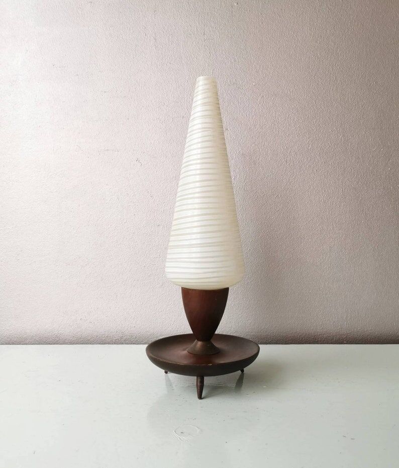 Table lamp tripod vintage Danish design, 1960