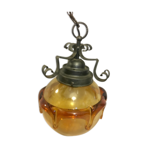 Suspension boule en verre