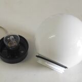 White opaline wall lamp or ceiling lamp – 60s