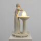Art Deco Vichy Advertising Lamp in Plaster, Belgium 1930s