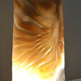 Orange Murano Glass and Brass Pendant by La Murrina, Italy, 1980s