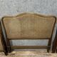 Pair of Louis XV style center beds in walnut and cane base circa 1900