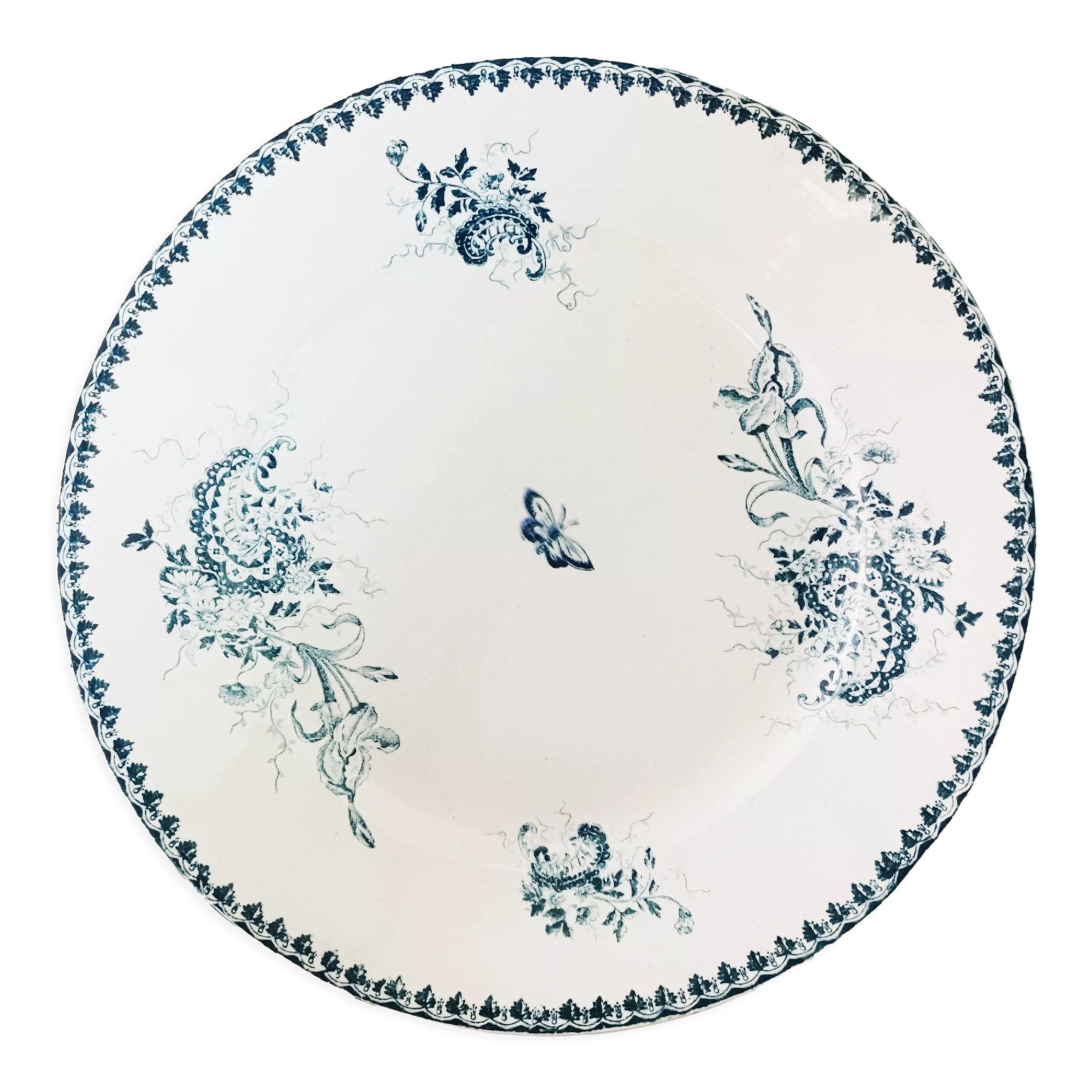 Round iron earth dish