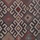 Vintage Turkish rug from Oushak, handwoven 64x275 cm
