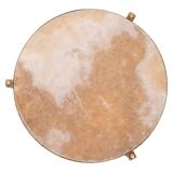 Hollywood Recency Nesting Tables Brass Onyx Marble France