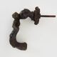 Old cast iron Cherub angel door knocker, 19th century