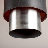 Large Danish aluminum pendant light, Zénith model by Jo Hammerborg for Fog & Mørup 1960.