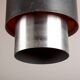 Large Danish aluminum pendant light, Zénith model by Jo Hammerborg for Fog & Mørup 1960.
