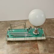 1970s lamp with storage compartment | Acrylic, metal, glass | E14 | Vintage