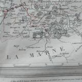 Map of the Ardennes department 1841