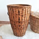 Large wicker basket / high rattan - Rattan pan / wicker XXL