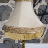 Classic lamp with fringed shade