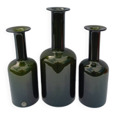 Set of 3 gulvase from october brauer for holmegaard