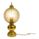 Table lamp in brass and blown glass, Caccia Dominioni style 60s