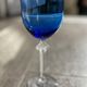 Verre Lalique modèle Roxanne bleu indigot