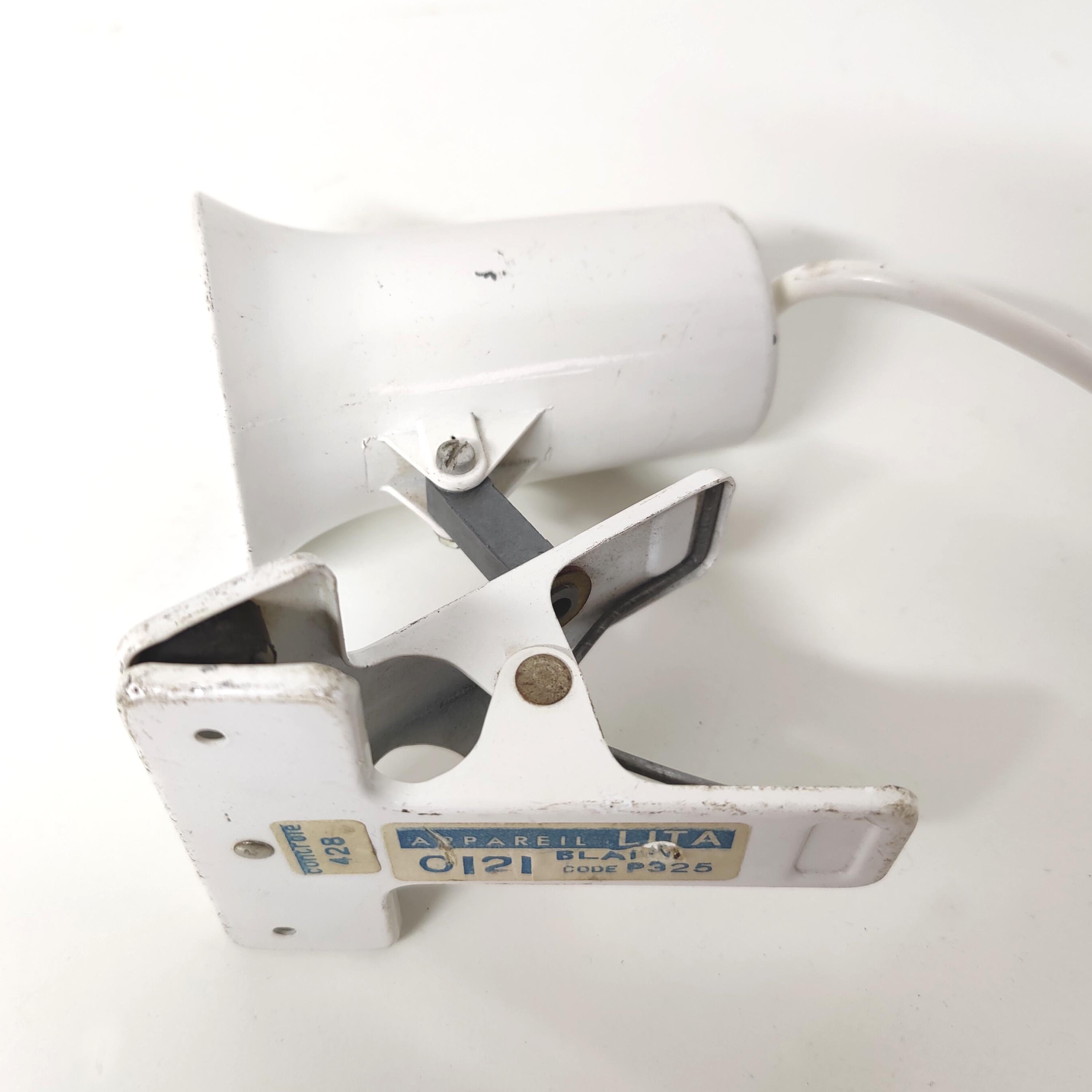 Spot lamp with clip Lita in metal 70s
