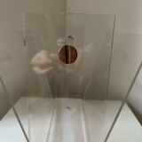 Magazine rack designed by DAVID LANGE for Roche Bobois, "OMEGA" vintage model