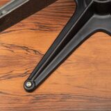 Eames lounge chair in black leather, around 1980