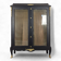 Blackened wooden bookcase display case from the Napoleon III period