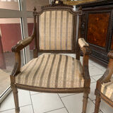 Paire fauteuil, style Louis XVI circa 1900
