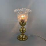 Mid century table lamp by kamenický šenov, labeled, 1960's