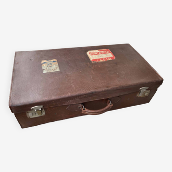 valise cuir vintage