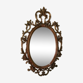 Louis XV Mirror in gilded wood 52x83cm