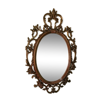 Louis XV Mirror in gilded wood 52x83cm