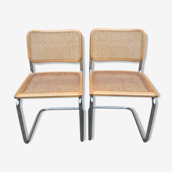 Cesca B32 chairs by Marcel Breuer