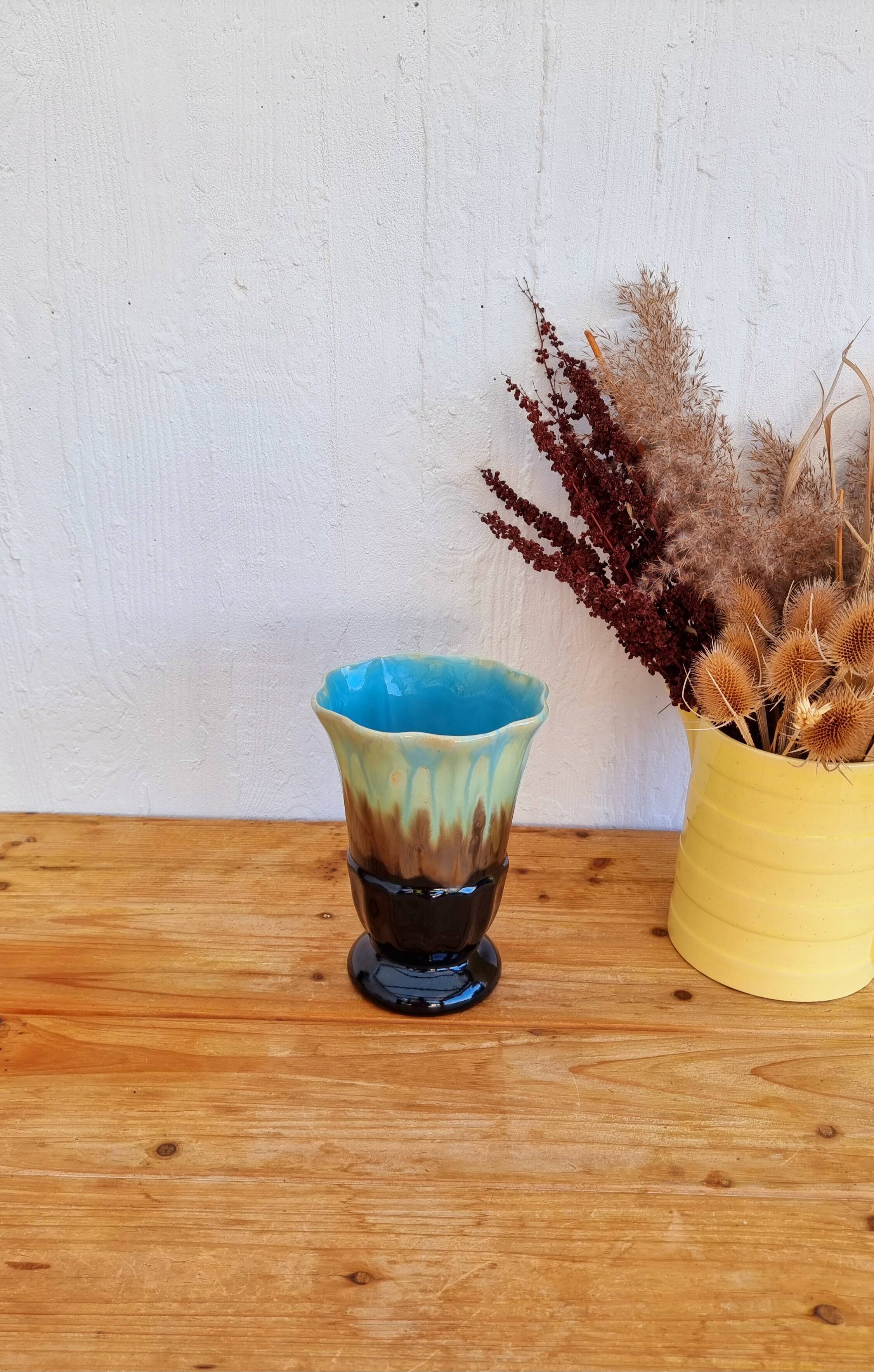 Vallauris style ceramic vase