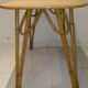 Vintage rattan dining table in the 60s