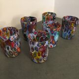Set of 6 "Goto" water glasses from Murrisa in Murano glass, Italy